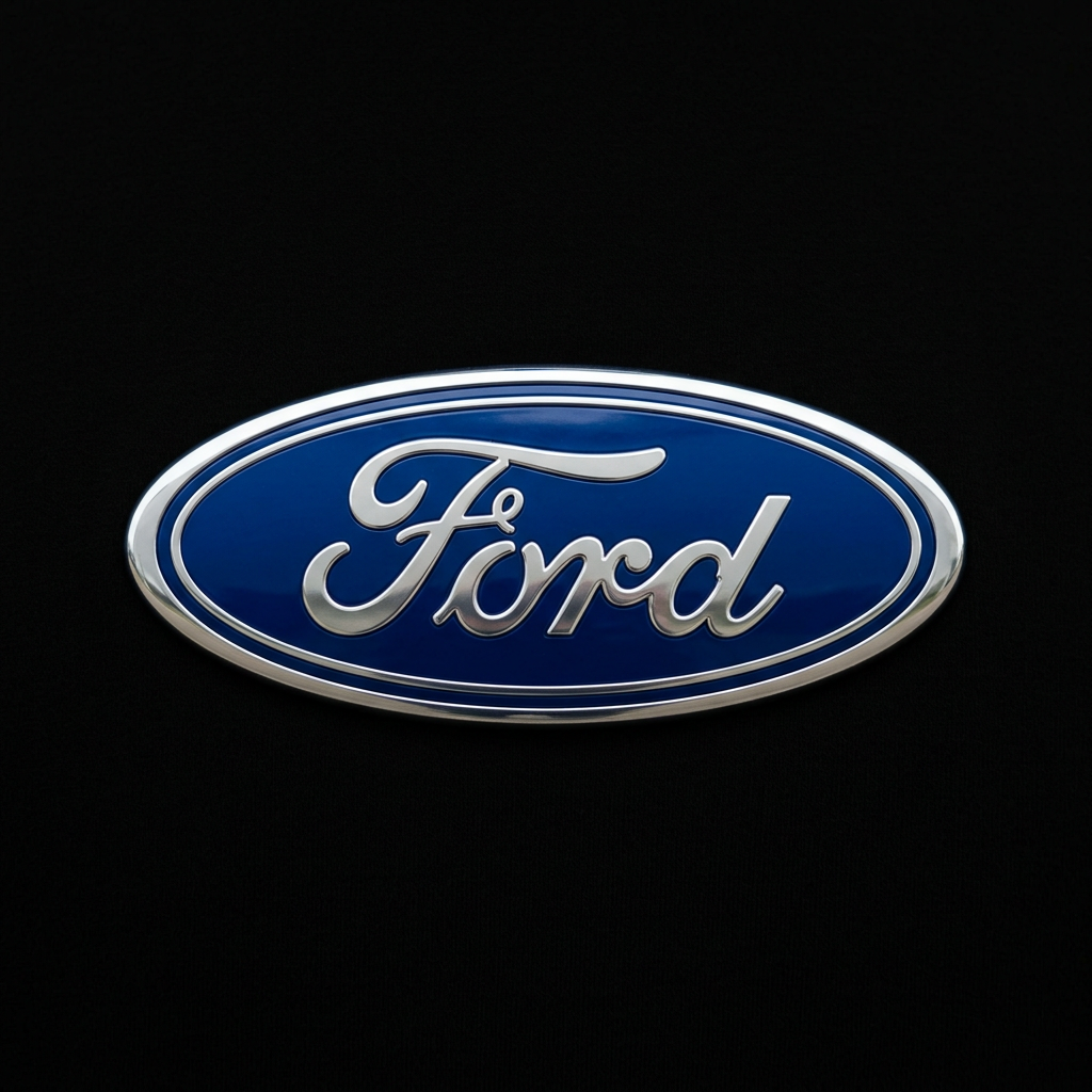 Ford logo on a black background