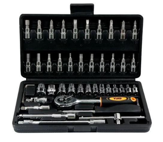 YIAD 1/4 Inch Wrench and Socket Set 46Pcs